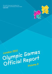 Summer Olympic Games offical report London 2012