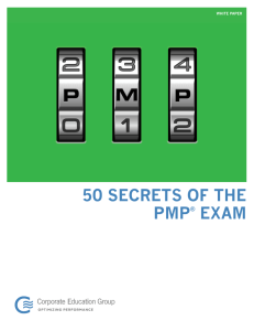 50 secrets of the pmp® exam