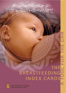 Breastfeeding Index Cards