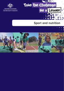 Lesson: Sport and nutrition - Australian Sports Commission