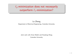 lp-minimization does not necessarily outperform l1