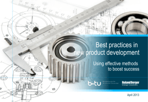 Best practices in new product development