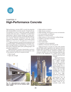 High-Performance Concrete - Department of Civil Engineering