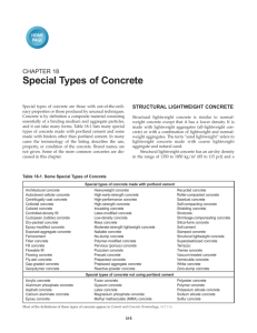 Special Types of Concrete - E