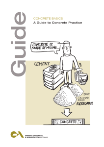 CONCRETE BASICS A Guide to Concrete Practice