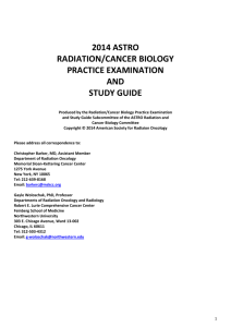 2014 ASTRO RADIATION/CANCER BIOLOGY PRACTICE