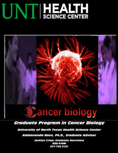 Graduate Program in Cancer Biology