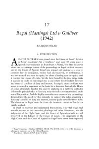 17 Regal (Hastings) Ltd v Gulliver (1942)