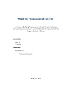 webwork problems for statistics i - Web Development