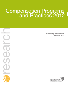 Compensation Programs and Practices 2012