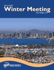 Winter Meeting Program Book - American Association of Physics