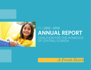 annual report - Coalition for the Homeless of Central Florida