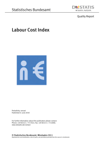 Quality Report of the labour cost index