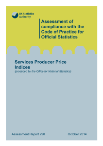 Services Producer Price Indices