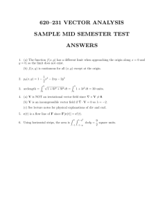 Sample Mid Semester Test Answers
