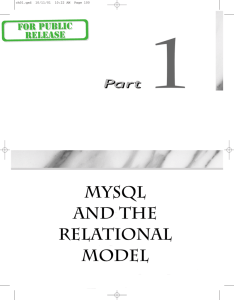 MySQL and the Relational Model