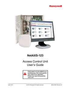 NetAXS - 123 Users Guide - Premier Commercial Security