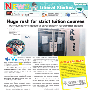Huge rush for strict tuition courses