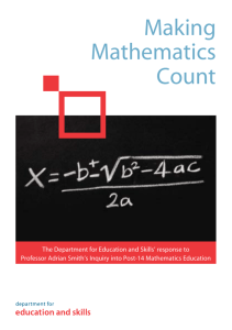 5620-DfES-A5 MathsCov - Department for Education