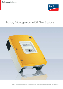 Battery Management in Off-Grid Systems