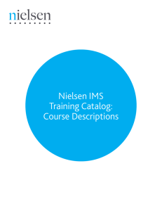 Nielsen IMS Training Catalog Course Descriptions