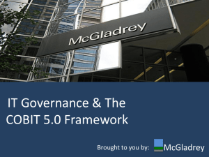 IT Governance & The COBIT 5.0 Framework