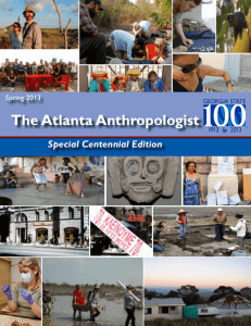 The Atlanta Anthropologist - Anthropology at Georgia State University