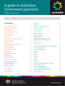 A guide to Australian Government payments