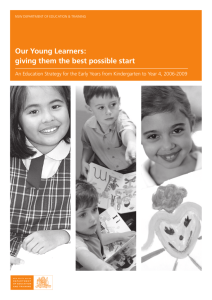 Our Young Learners: giving them the best possible start