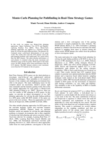 Monte-Carlo Planning for Pathfinding in Real