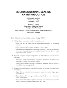 multidimensional scaling - Department of Political Science