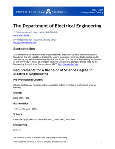 The Department of Electrical Engineering