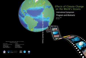 Effects of Climate Change on the World's Oceans - PICES