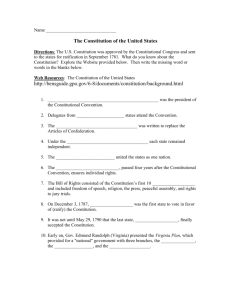 The Constitution of the United States http://bensguide.gpo.gov/6