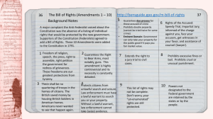 The Bill of Rights (Amendments 1 – 10) http://bensguide.gpo.gov/m