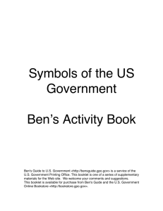 Symbols of the US Government Benʼs Activity Book