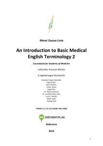 An Introduction to Basic Medical English Terminology 2