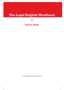 The Legal English Workbook