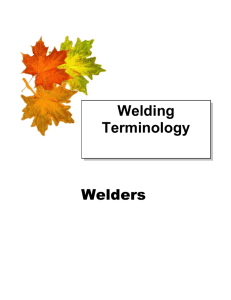 Welding Terminology Welders