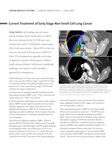 Current Treatment of Early Stage Non