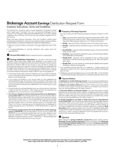 Brokerage Account Earnings Distribution
