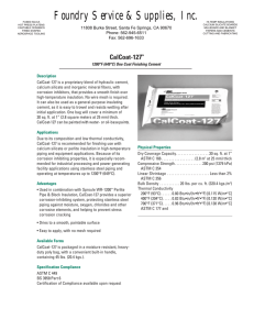 Data Sheet for CalCoat-127
