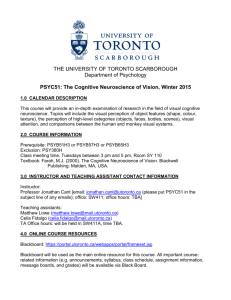 PSYC51, Cant - University of Toronto