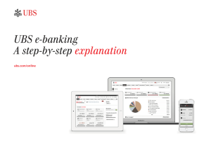 UBS e-banking - A step-by