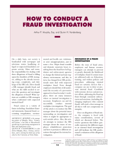 how to conduct a fraud investigation