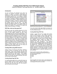 Creating Adobe Pdf Files from SAS Graph Output