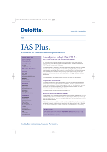 Amendments to IAS 39 & IFRS 7 – reclassification of financial assets