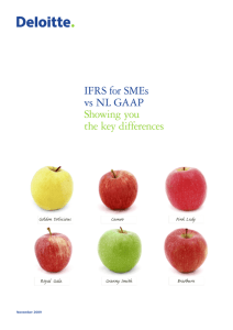 IFRS for SMEs vs NL GAAP Showing you the key differences
