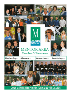 to a pdf version of the Mentor Area - The News
