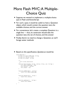 Flash MVC: A Multiple